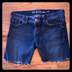 GUESS denim cut off shorts